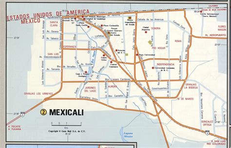 mexicali mapa - mapa estratégico